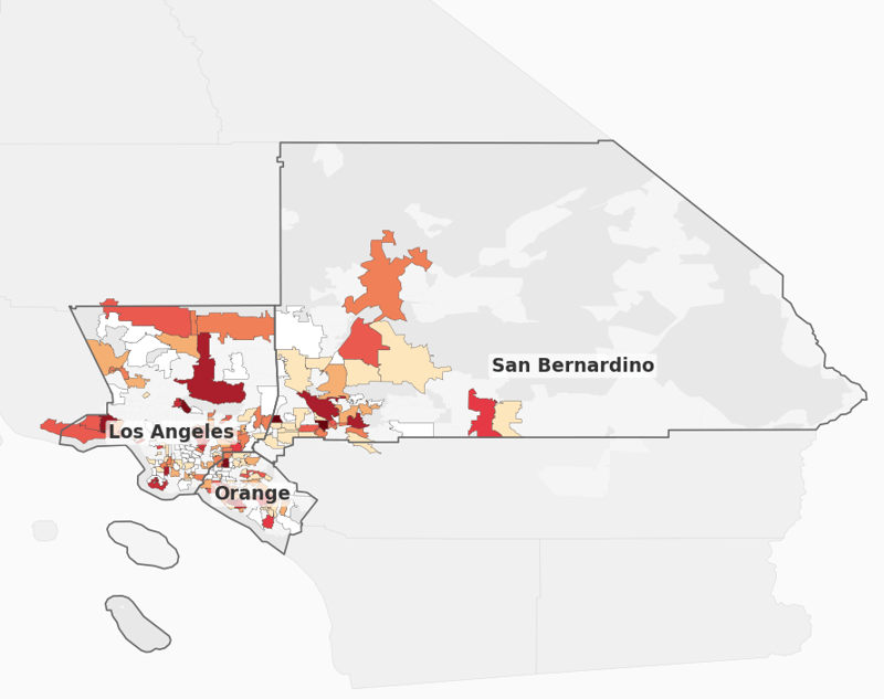 California power outage map by ZIP code